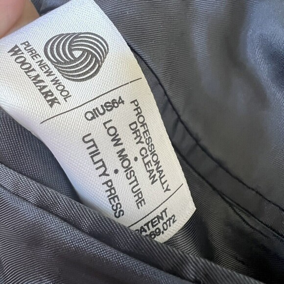 Hart Schaffner Marx Wool Sport Coat Blue Suit Blazer Jacket Size 42S - Picture 10 of 11